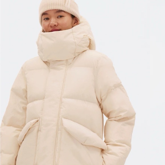 HALFDAYS WOMEN'S WHEELER PARKA - Cream / White - Size Small - Ski & Snow Jacket - Picture 13 of 16